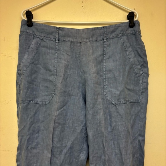 Three Dots Sherin Rolled Linen Pants - Picture 6 of 11